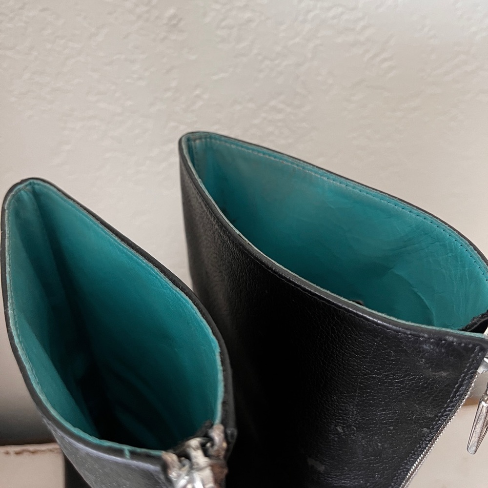 Italian Black Leather Boots - Picture 6 of 14